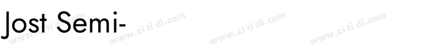 Jost Semi字体转换